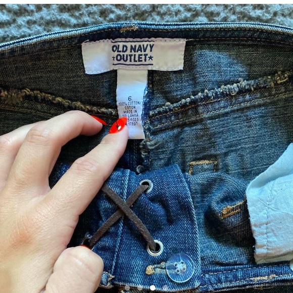 vintage denim mini skirt - Picture 3 of 4